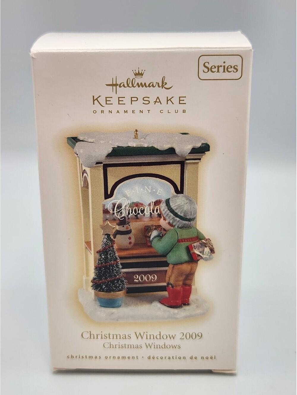 Hallmark Keepsake Ornament Club Christmas Window 2009 Series Boy Fine - E11